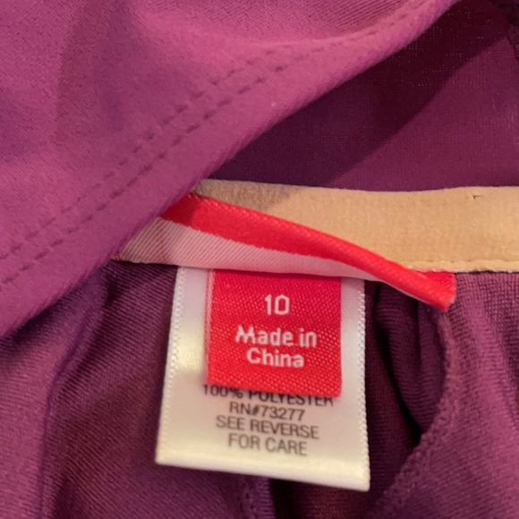 Elle Purple Halter Tankini Swimwear Top 10 - Picture 6 of 9